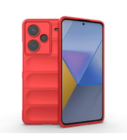 Xiaomi Redmi Note 13 Pro Plus 5G Kılıf Esnek TPU Oyuklu Arka Yüzey Tasarımlı Zore Etnik Silikon Kapak (Kırmızı)