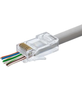 Hadron HDX5030(4653) Jak Cat6 EZRJ45 100LÜ Pk (Beyaz)