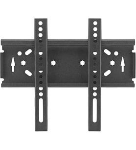 Sabit TV Askı Aparatı 22-42 İnç Duvara Montaj Aparatı - 20 Kg Taşıma Kapasitesi, Maksimum 250x250 mm VESA Uyumlu, Siyah Metal