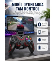 Lexroo Kablosuz Oyun Kolu Bluetooth Joystick Gamepad Android Uyumlu