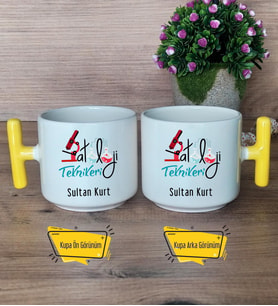 Patoloji Teknikeri Kupa Bardak T Sarı Kulplu Tıp Bayramı Hediyesi
