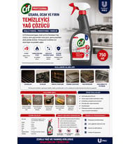 Cif Proffessional Izgara Ocak Ve Fırın Temizleyici Yağ Çözücü 750 ml