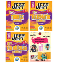 ÜNLÜLER KARMASI LGS 8. Sınıf JETT Türkçe - Matematik - Fen Bilimleri Branş Deneme - Hediyeli