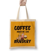 Funny coffee drinKs Art lover Gift Quote - Vintage Retro Rainbow Style Bez Çanta Uzun Saplı