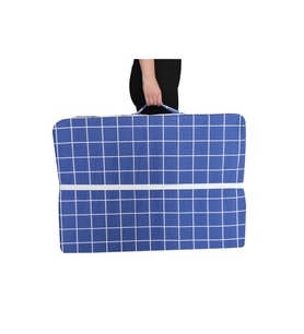 Katlanır Yer Yatağı Sünger Yatak Mavi Pano 80x180 Cm-6 Cm Tek Kişilik
