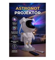 Astronot Bluetooth Hoparlörlü Gökyüzü Projektör Gece Lambası