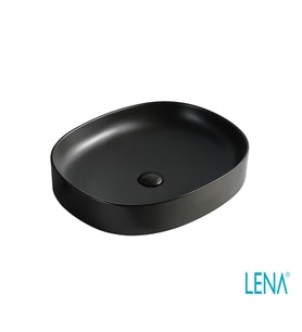 LENA TEZGAHÜSTÜ LAVABO (MAT SİYAH) EY-4712MS