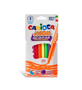 Carioca Neon Yıkanabilir Fosforlu Keçeli Kalem 8 Renk 