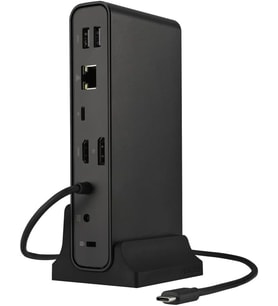 Asus DC300 Triple Display USB-C Dock 100W Güç Dağıtımı HDMI DP VGA RJ45 USB 3.2 Type-C Dock İstasyonu 90XB08CN-BDS010 (Siyah)