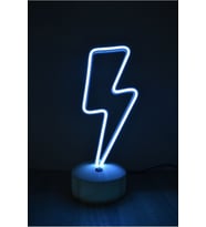 Dokunmatik Neon LED Gece Lambası, Ayarlanabilir Parlaklık ve Dekoratif Aydınlatma (Krem)
