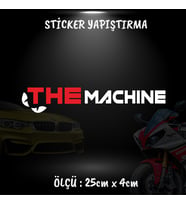 the machine yazı etiket sticker - 2 adet çıkartma araba motosiklet kask atv tablet pc buzdolabı otomobil bilgisayar uyumlu