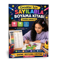 ÇOCUKLAR İÇİN SAYILARLA BOYAMA KİTABI (KODLAMALI)