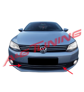 VW Jetta Krom Ön Tampon Çitası 2 Prç 2011-2014 Arası Paslanmaz Çelik