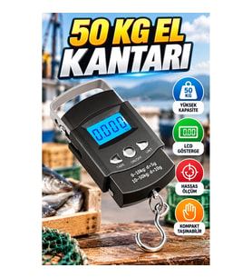 Profesyonel Dijital El Terazisi 50 Kg Kapasiteli LCD Göstergeli El Kantarı