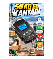 Profesyonel Dijital El Terazisi 50 Kg Kapasiteli LCD Göstergeli El Kantarı