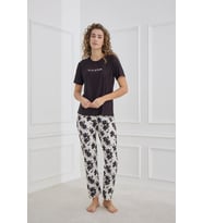 Marla Kadın  Bisiklet Yaka Pijama Takım  30102