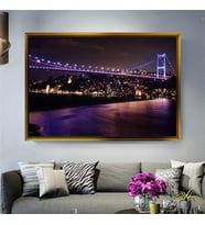 Altın Çerçeveli dekoratif tablo a880 (Gold)