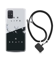 Samsung a71 A72 A73 A7 A9 2018 C7 C9 Kılıf Boyun Askılı Silikon Life and Death 1339