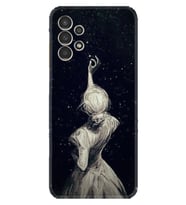 Samsung Galaxy M14 Kılıf Resimli Desenli Baskılı Silikon Star Woman 1332