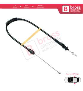 VW Passat B6 B7 2005-2015 CC 3C0837017B İçin Arka Sağ veya Sol Dış Kapı Kilidi Açma Teli