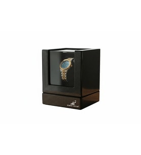 Watch Winder Brooklands Collection – 1 Slotlu Ultra Sessiz Otomatik Saat Kurma Kutusu, Elektrikli &