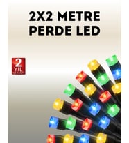 Taşınabilir Pil İle Çalışan Led Işık – 2x2 Metre Perde Modeli
