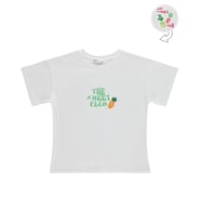 Civil Girls Ananas Baskılı 6-9 Yaş Tişört - Ekru