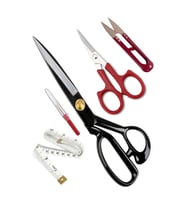 Hodbehod 11" 28 cm Siyah Saplı Çelik Somunlu Profesyonel Kumaş Kesim Makası Set