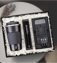 & Siyah Metal Roller Kalem & Powerbank Hediye Seti