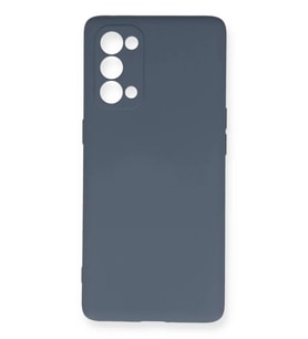 Newface Oppo Reno 5 Pro Kılıf Nano içi Kadife Silikon - Gri