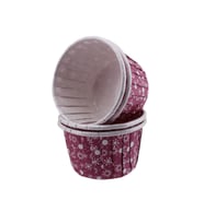 Cupcake Kalıbı Orta Boy 50*39 MM KAR DESENLİ (100 Adet)  Mor