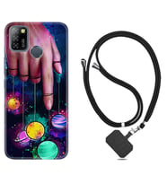 INFINIX Smart 4 5 6 Zero 8 S5 Pro Kılıf Boyun Askılı Silikon Finger planet 1740