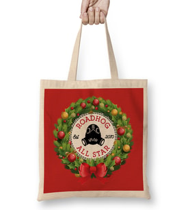 Christmas All Star Overwatch Roadhog Wreath Bez Çanta Uzun Saplı