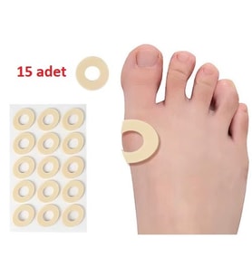 Ayak Nokta Nasır Pedi Sünger Yastık 15’li Basınç Azaltıcı Koruyucu Ped 15 Adet Yumuşak Sünger