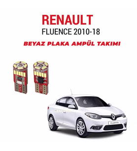 RENAULT FLUENCE PLAKA AMPÜL SET BEYAZ ARIZA IŞIĞI YAKMAZ(CANBUS)