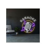 KARAOKE Yazılı ve Şekilli Neon Tabela