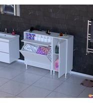 Modilayn YENİCE 130x97x32,5 cm 3 raflı ve 3 sepetli dolap ile çamaşırlarınız artık daha düzenli