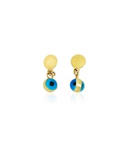Barika Jewelry Kadın Nazar Boncuklu Altın Küpe