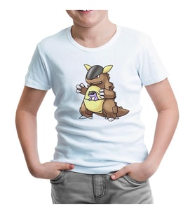 Pokemon - Kangaskhan Beyaz Çocuk Tshirt