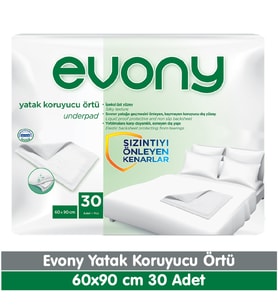 Evony Yatak Koruyucu Örtü 60x90 cm 30 Adet