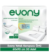 Evony Yatak Koruyucu Örtü 60x90 cm 30 Adet