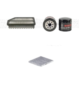 Bosch Filtre Bakım Seti Hyundai Accent Blue 1.4 Benzin 2010-2018 Hava + Yağ f. + Polen Filtre Filtron