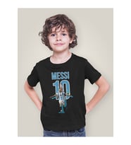 Messi 10 Baskılı Unisex Futbolcu Çocuk Tişört (1-12 Yaş)