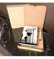 İnşaat Mühendisine Hediye Ahşap Kutulu Defter Kalem Set 001
