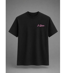 Siyah Oversize T-Shirt 240 Gr %100 Pamuk La Llorona Çiçek Baskılı Tişört
