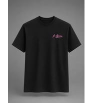 Siyah Oversize T-Shirt 240 Gr %100 Pamuk La Llorona Çiçek Baskılı Tişört