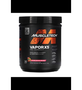MuscleTech, VaporX5, Pre-Workout, Miami Spring Break, 9.6 oz (272 g) 30 Servis.EU Değil..Usa Versiondur!! 3847 (Renksiz)