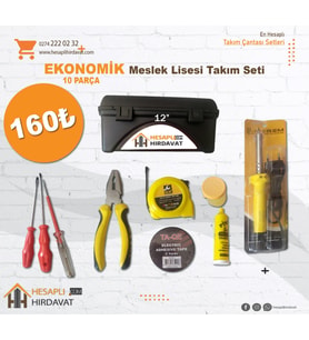 Meslek lisesi eko takım çantası seti 10 parça