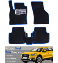 AUDİ Q2 (2016-2020) Uyumlu EVA Paspas Tam Set–Araca Özel,Su Geçirmez,Hızlı ve Kolay Montaj