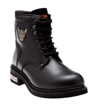 Harley Davidson Gibson Black Deri Kadın Bot (Siyah)